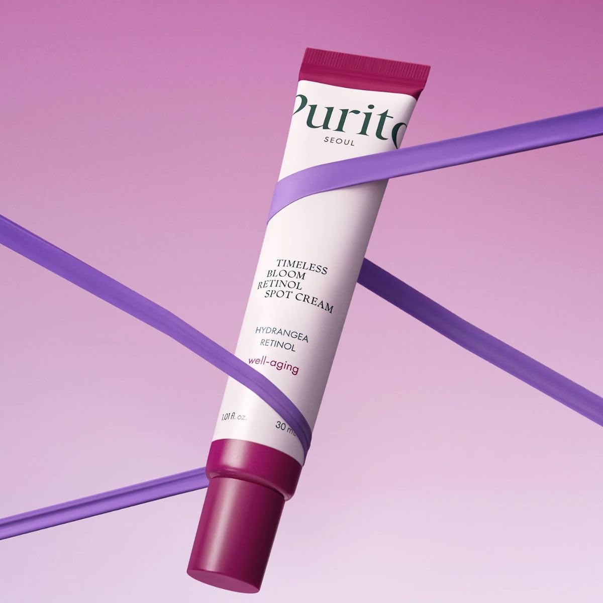 Purito Timeless Bloom Retinol Spot Cream - 0.1% Retinol, Jeju Hydrangea - 30ml - Image 3