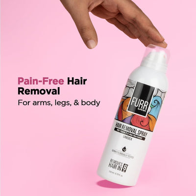 Pee Safe FURR Hair Removal Spray - 200ml, Aloe Vera & Vitamin E Formula - Image 4