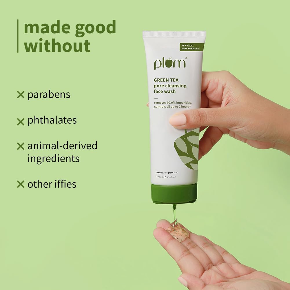 Plum Green Tea Pore Cleansing Face Wash - 100ml - Image 3