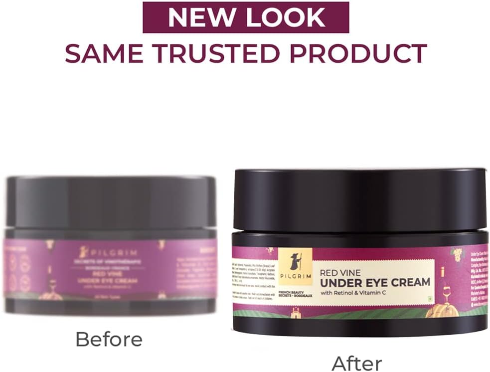 Pilgrim Red Vine Retinol & Vitamin C Under Eye Cream - 30g - Image 2