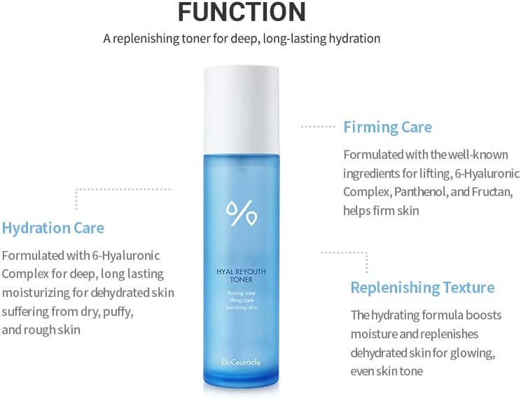 Dr.Ceuracle Hyal Reyouth Toner - 6-Hyaluronic Complex, 120ml - Image 3