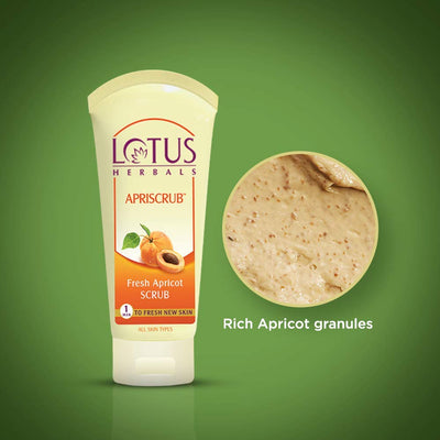 Lotus Herbal Apriscrub Fresh Apricot Scrub - 180 Gram Exfoliator - Image 5