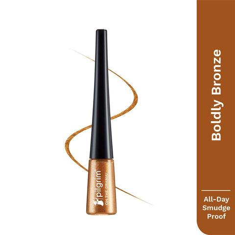 Pilgrim Boldly Bronze Metallic Eyeliner Long Lasting & Smudge Proof Enriched with Argan Oil