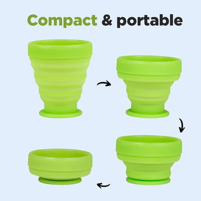 Pee Safe Menstrual Cup Sterilizing Container - Medical-Grade Silicone, Collapsible - 1 Unit - Image 3