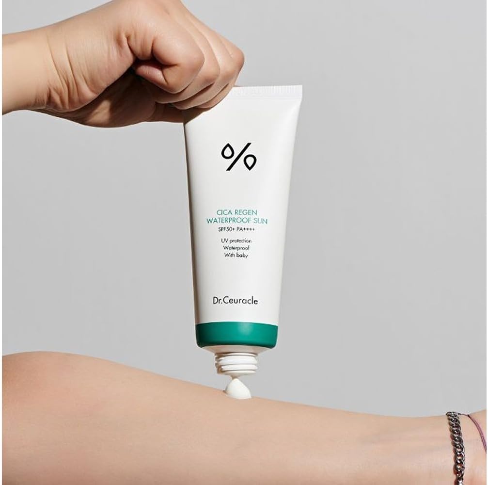 Dr.Ceuracle Cica Regen Waterproof Sun SPF50+ PA++++ - Centella & Bamboo, 100ml - Image 3