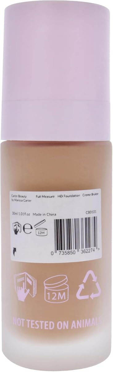 Carter Beauty Full Measure HD Foundation - Creme Brulee, Matte Finish, 1.01 Oz - Image 8