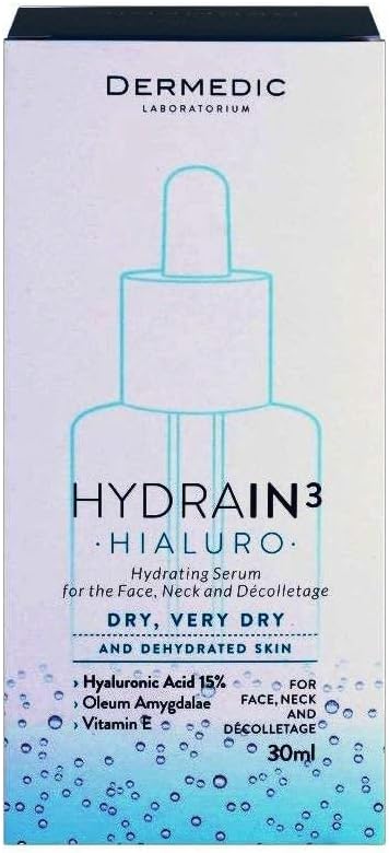 Dermedic Hydrain3 Hialuro Hydrating Face Serum - 30ml - Image 6