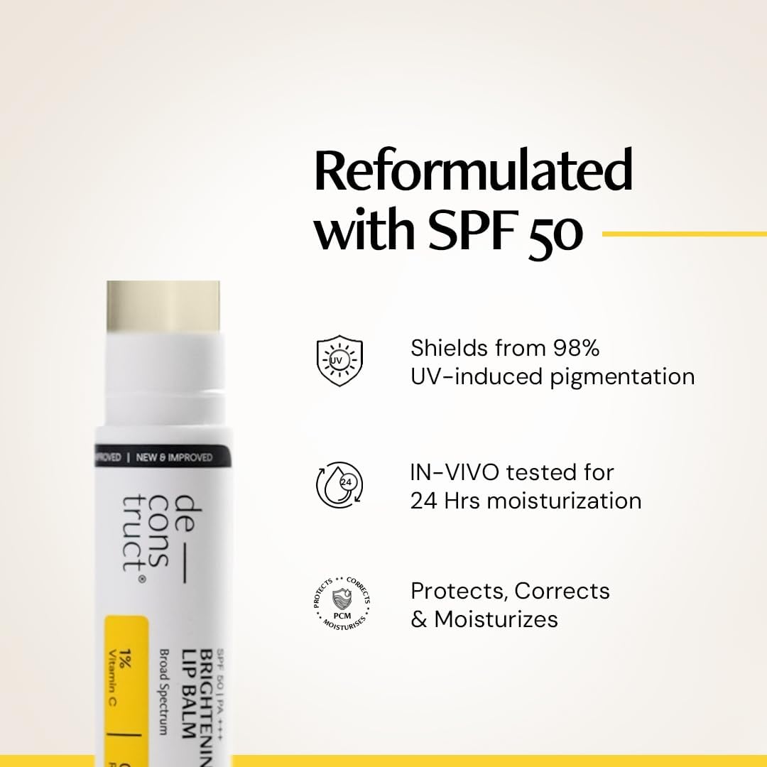Deconstruct Brightening Lip Balm - Vitamin C & Resorcinol SPF 30, 4g - Image 2