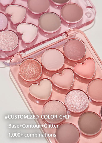 COLORGRAM Pin Point Eyeshadow Palette 02 Pink+Mauve= | Eyeshadow Palette for Daily makeup, Ultra-Blendable, Matte, Glitter, Shimmer Shades - Image 5