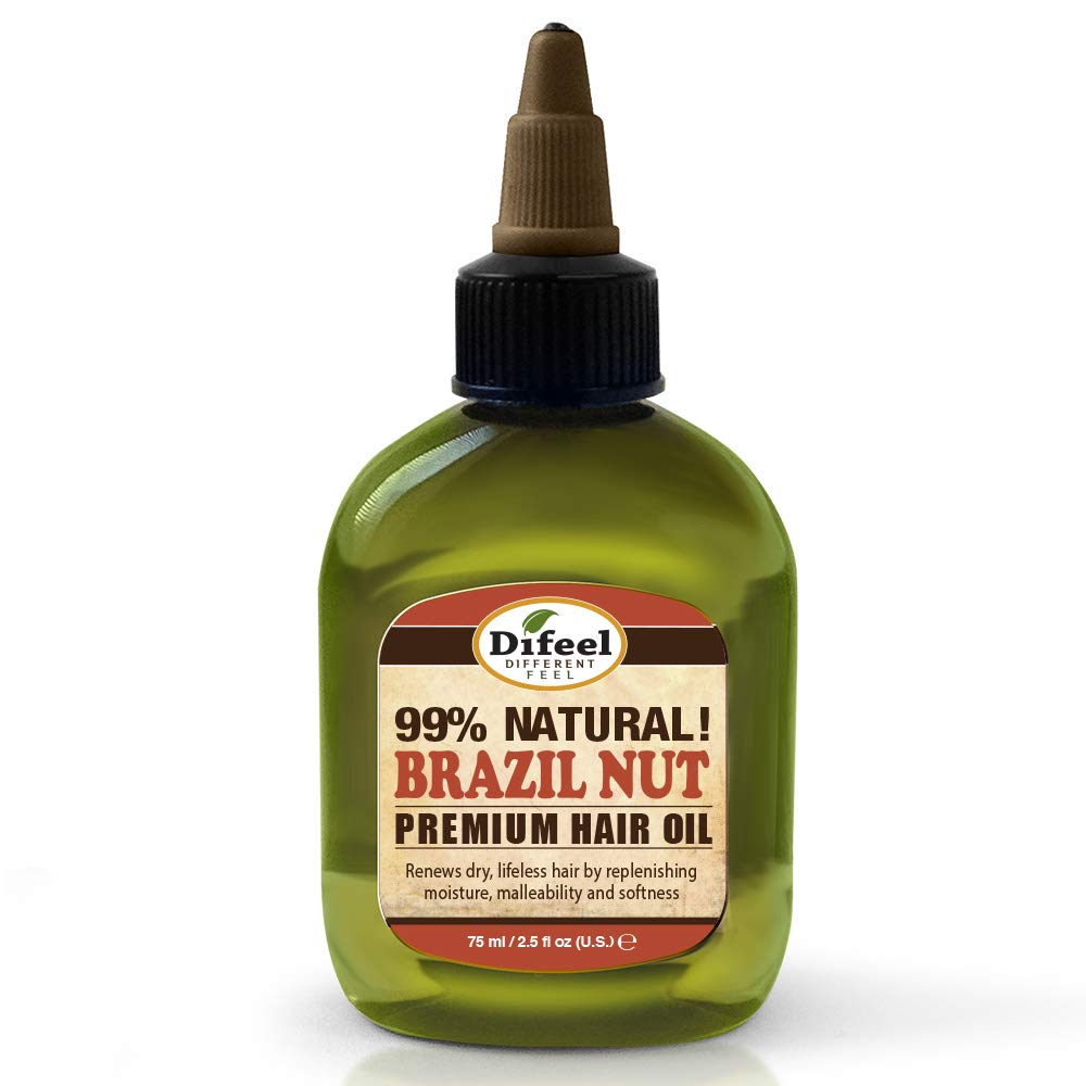 Difeel Premium Natural Hair Oil Brazilian Nut 75Ml