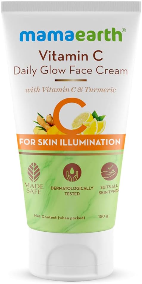 Mamaearth Vitamin C Daily Glow Face Cream with Turmeric - 150g