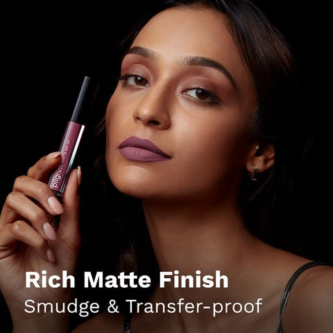 Pilgrim Liquid Matte Lipstick - Mauve Desire | Lipstick for Women  Transferproof, Long Lasting & Non Drying 3gms