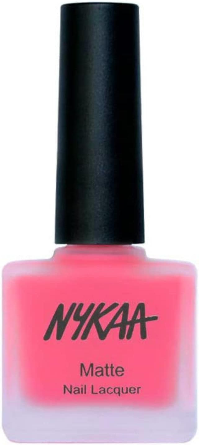 Nykaa Neon Matte Nail Enamel - Lemonade Fizz 76, 9ml - Image 4