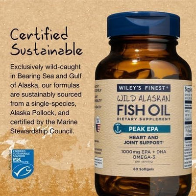 Wiley's Peak EPA Softgel - Vitamins & Minerals - 60 Capsules - Image 4