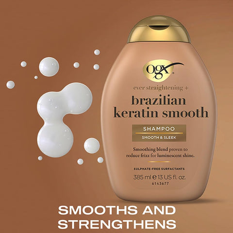 OGX SHAMPOO 385ML BRAZILIAN KERATIN