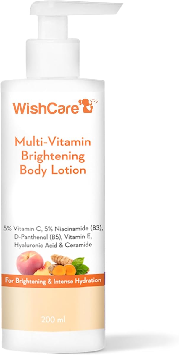 WishCare Multi-Vitamin Brightening Body Lotion - 5% Vitamin C & Niacinamide, 200ml