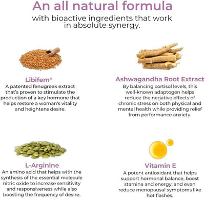 Wellbeing Nutrition Melts Her Desire Herbal & Ayurvedic Oral Strips - 30 Strips - Image 3