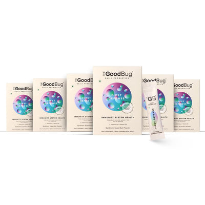 The Good Bug First Defense SuperGut Powder for Digestion - 15 Days Pack (Pack of 6)