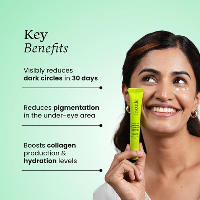 Foxtale Brightening Under Eye Cream with Vitamin C & Caffeine - 15ml - Image 6