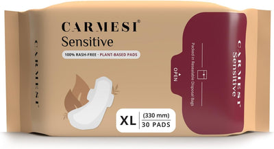 Carmesi Sensitive Sanitary Pads - 30 XL