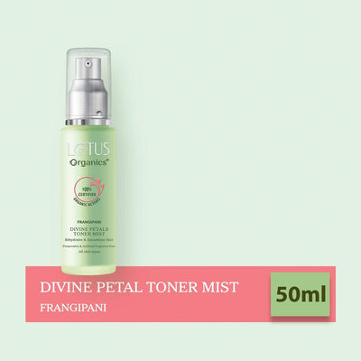 Lotus Organics+ Divine Petals Toner Mist - Face Serum Treatment, 50 ml - Image 5