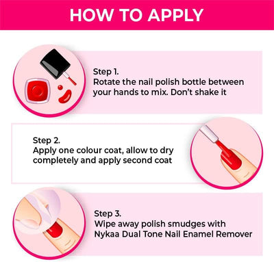 Nykaa Wedding Edition Nail Enamel - Cherry On Top, 9 ml - Image 3