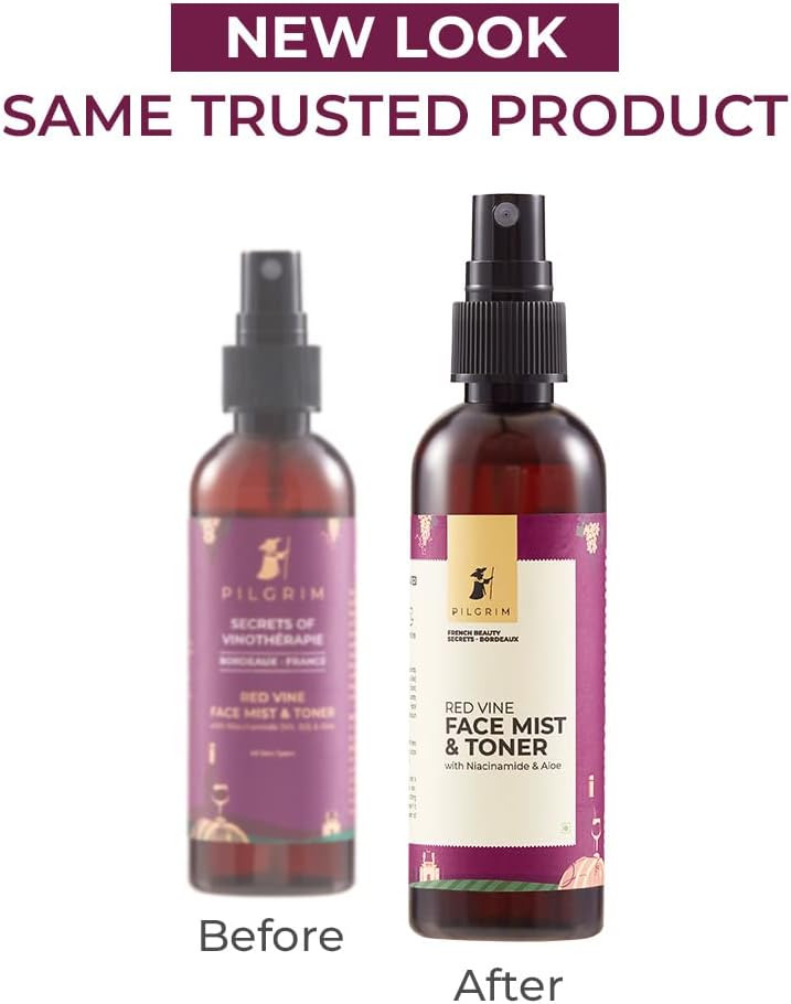 Pilgrim Alcohol Free Red Vine Face Toner - Face Cleanser - 100ml - Image 2