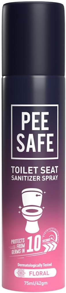 PEE SAFE Toilet Seat Sanitizer Spray Floral 75ml/42gm