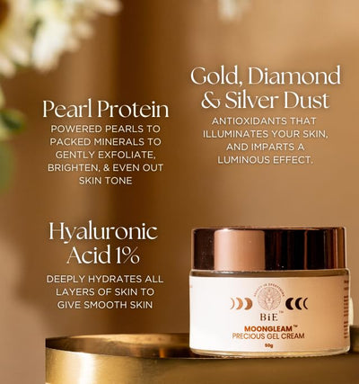 Bie Moongleam-P Gel Cream - Face Moisturiser, 50g - Image 4
