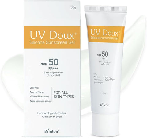 Brinton Uv Doux Sunscreen Gel 50 Gm Combo (50Gm + Cleanser)
