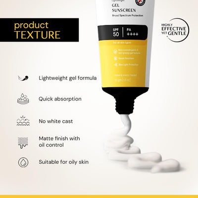 Deconstruct Gel Sunscreen SPF 55+ PA+++ - Water Resistant, 50g - Image 5