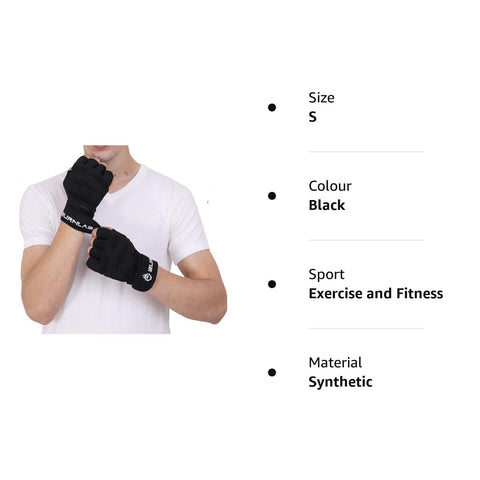 Burnlab Basic Gym Gloves with Wrist Support (Red XL)