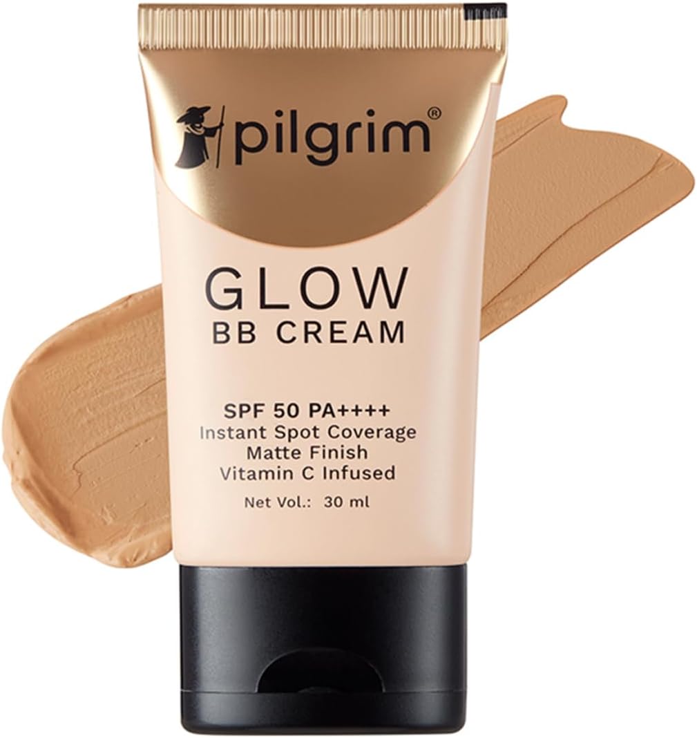 Pilgrim Honey Glow 3-In-1 BB Cream with SPF 50, Niacinamide & Vitamin C - 30g
