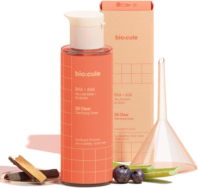 Biocule Oil Clear Clarifying Toner - BHA + AHA, 30ml