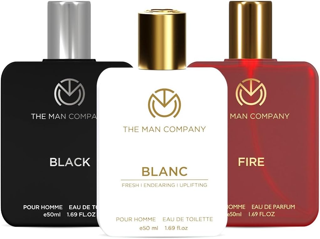 The Man Company Eau de Toilette Trio - Fire, Blanc, Black - 3 x 50ml