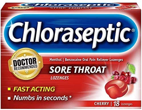 Chloraseptic Sore throat Cherry 18 Lozengers