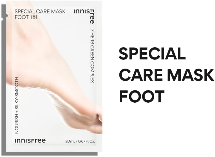 Innisfree Foot Mask with Hydrating Botanical Extracts - 7 Natural Herbal Extracts - Image 3
