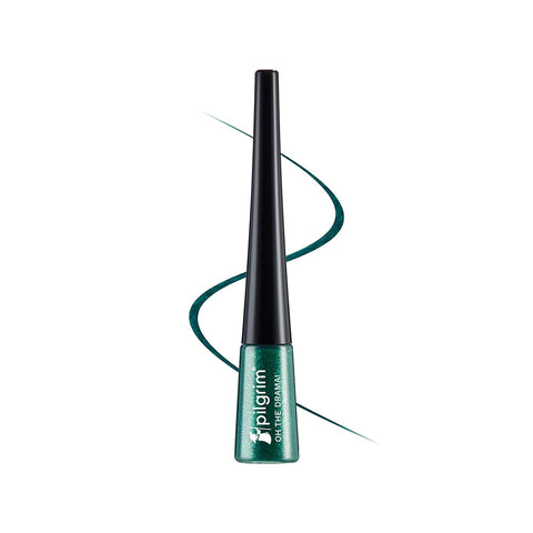 Pilgrim Green Envy Metallic Eyeliner Long Lasting & Smudge Proof Enriched with Argan Oil