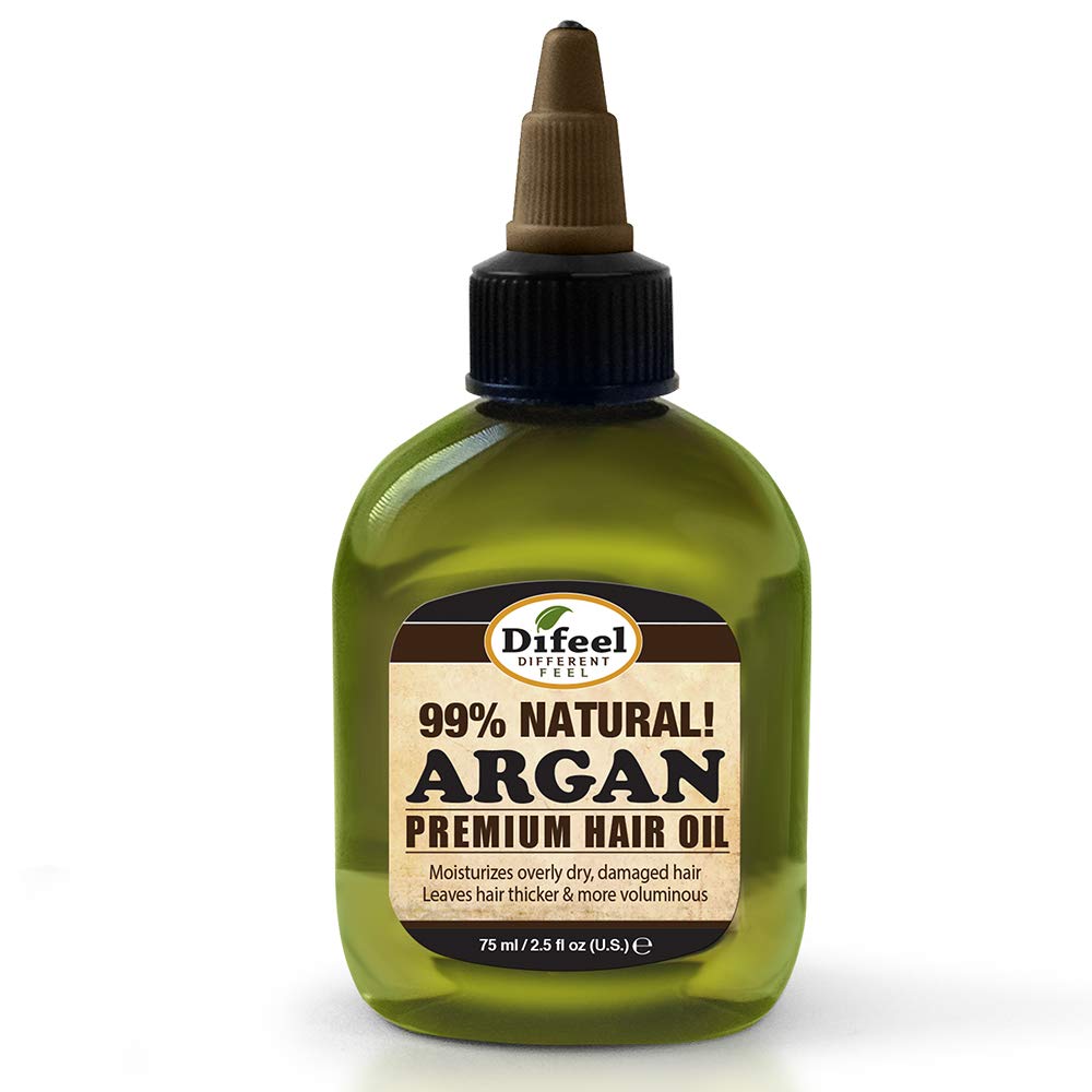 Difeel Premium Natural Argan Hair Oil 75ml - Hair Treatments & Oils