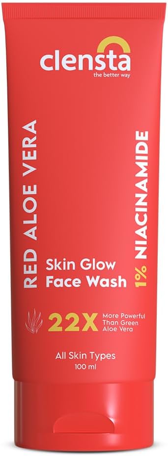 Clensta Red Aloe Vera Skin Glow Face Wash – 100 ml