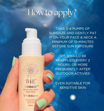 Bie Sundaze 35 SPF PA++++ Broad Spectrum Sunscreen - 50g - Image 5