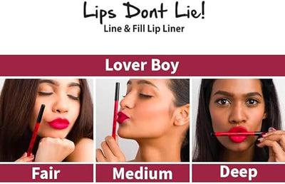 Nykaa Lips Don't Lie Lip Liner Lover Boy08 - Precise Colour Cosmetic - Image 3