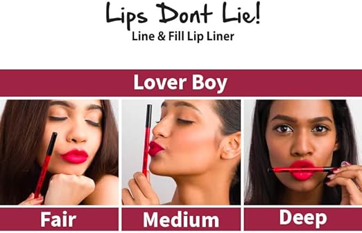 Nykaa Lips Don't Lie Lip Liner Lover Boy08 - Precise Colour Cosmetic - Image 3