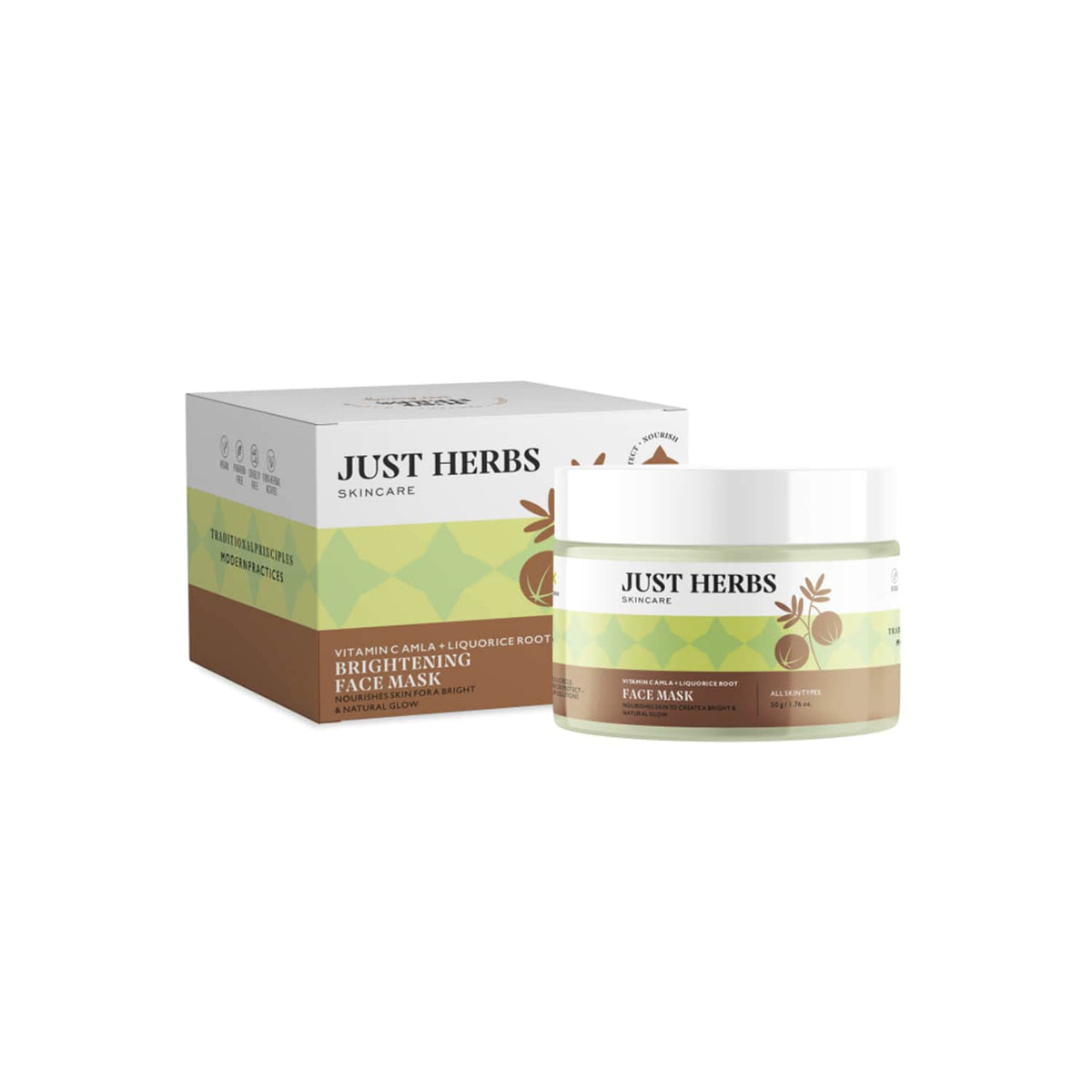 Just Herbs Ayurvedic Vitamin C Face Pack & Mask - 50Gm