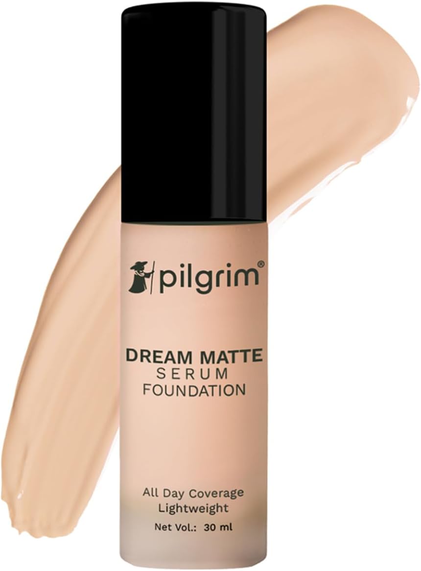 Pilgrim Classic Nude Serum Liquid Foundation, Matte & Poreless,30 ml