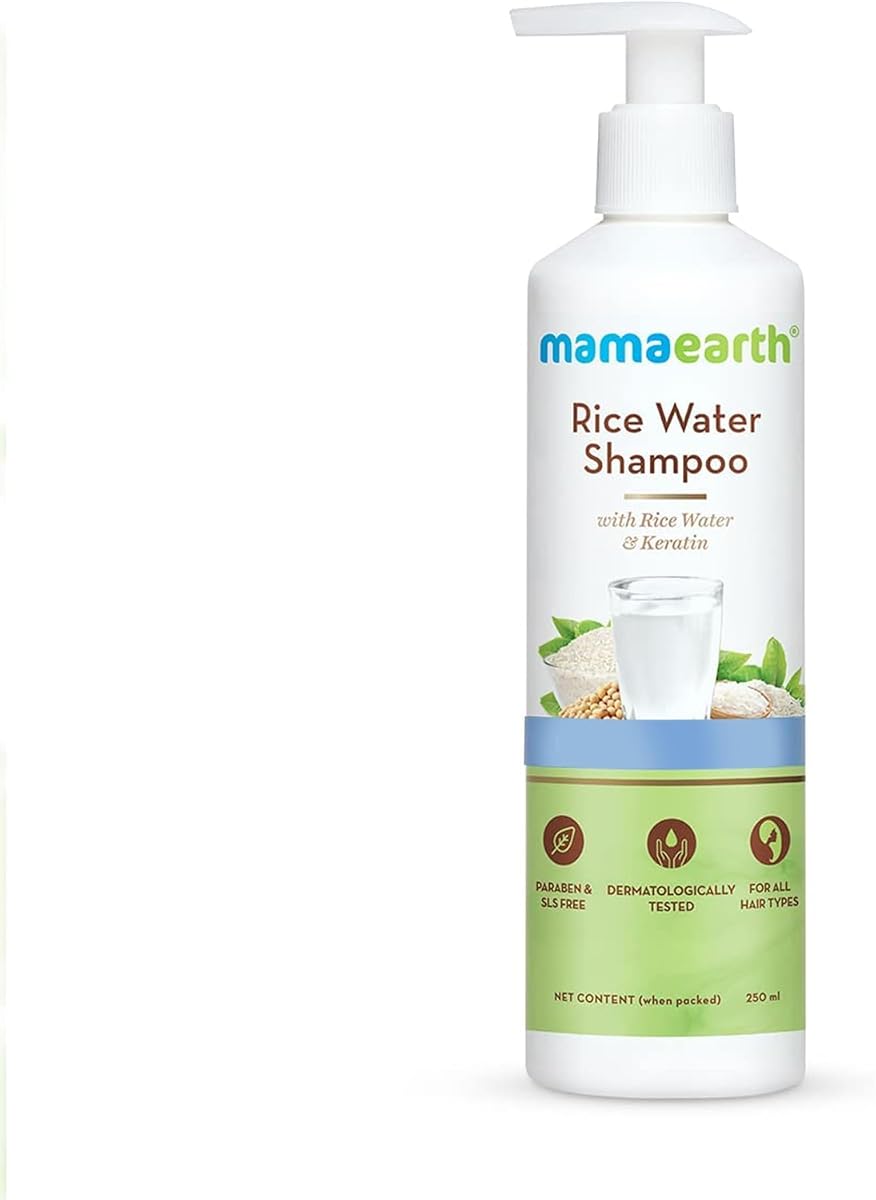Mamaearth Rice Water Shampoo with Keratin - 250ml