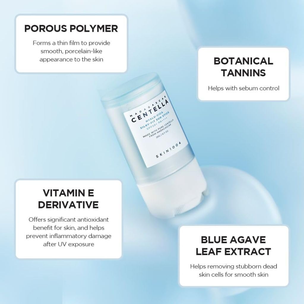 Skin1004 Madagascar Centella Hyalu-Cica Silky-Fit Sun Stick, 7g - Image 3