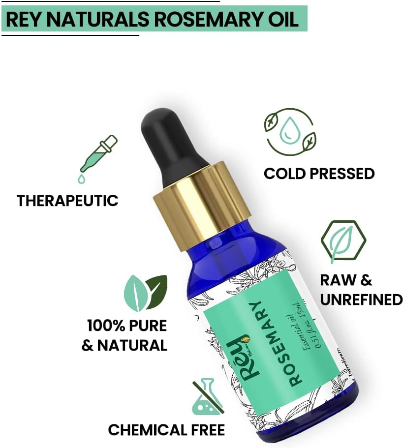 ReyNaturals Lavender, Tea Tree, and Rosemary Essential Oils Combo - 15ml Each - Image 2