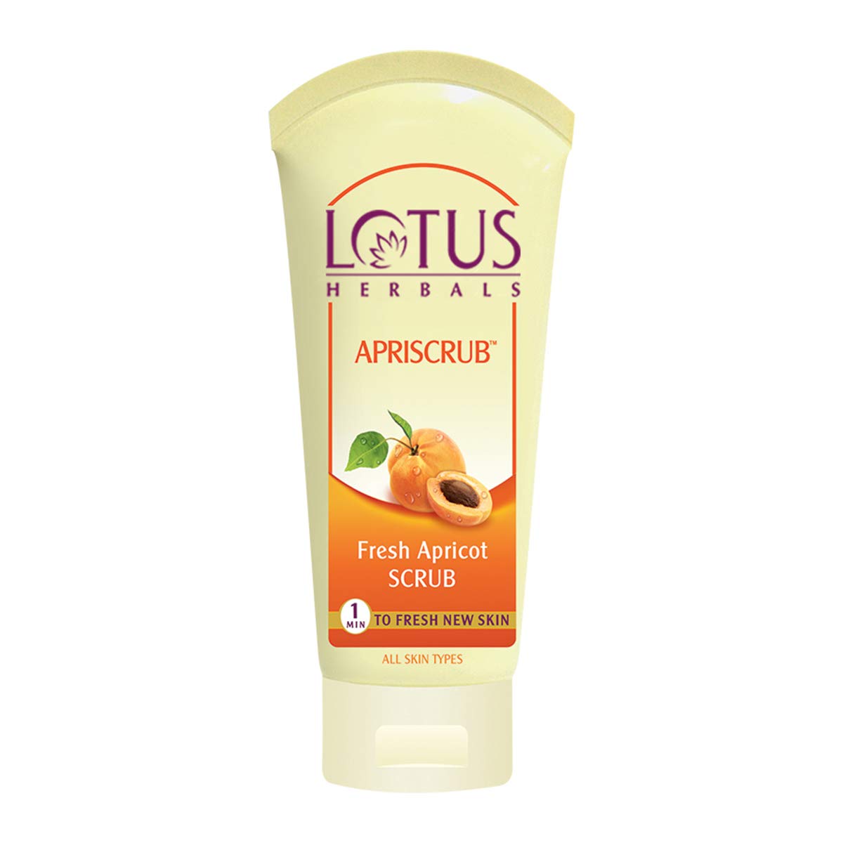 Lotus Herbal Apriscrub Fresh Apricot Scrub - 180 Gram Exfoliator