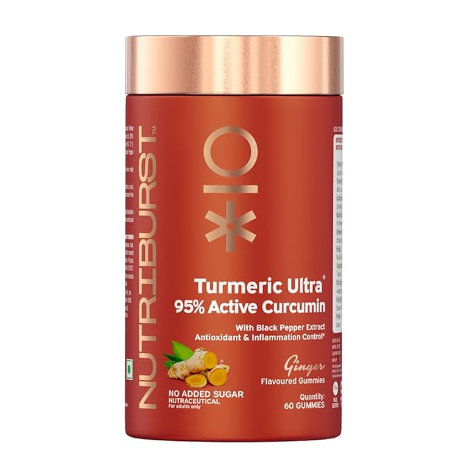 Nutriburst Turmeric 3000mg with Ginger Gummies, 60 Count